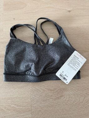 Shimmery Black Sports Bralette - Women's Intimates